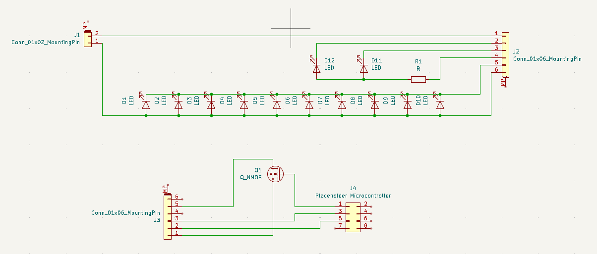 Schematic traced from the original Light Soy LED board