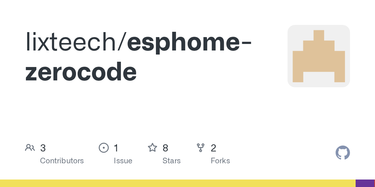 GitHub social preview for lixteech/esphome-zerocode