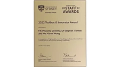 Toolbox & Innovator Award